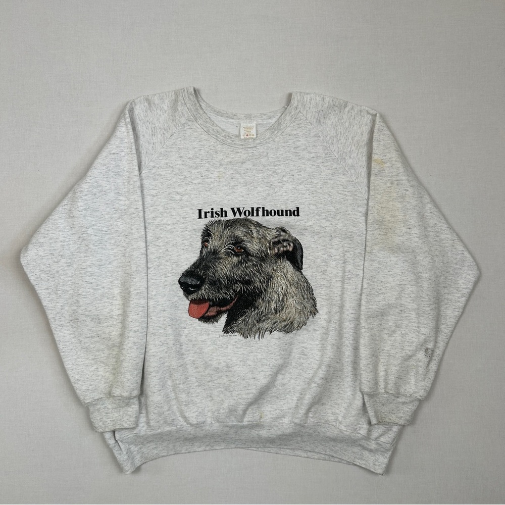 1990 Irish Wolfhound Grey Crewneck